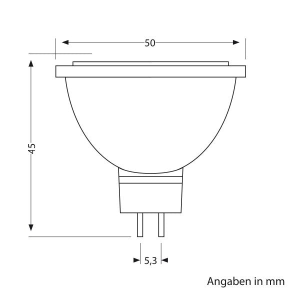 MR16 - Warm Wit - 430 Lumen - 5 Watt