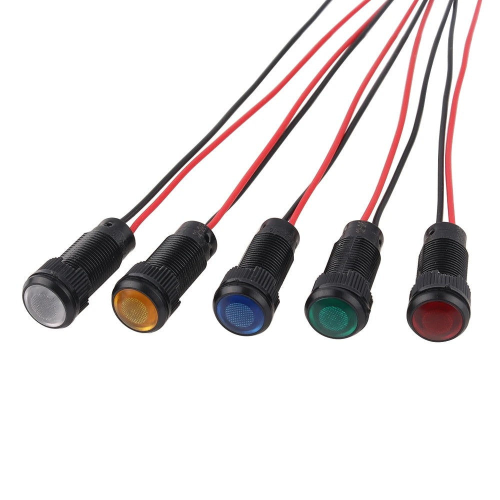Mini LED indicatielampje - Wit - 10mm - 12/24V – ABC-Led