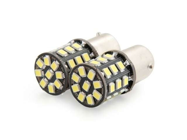 BA15S LED 33-SMD 2835 - 12V LED lamp WIT