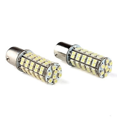BA15S LED 68-SMD 3528 - 12V LED lamp WIT