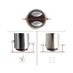 BAY15D LED 13-SMD 5050 LED lamp 12v Warm wit