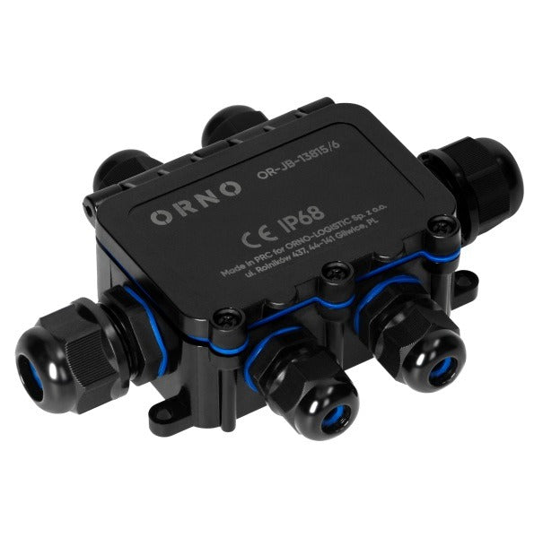 Lasdoos IP68 – 6 Voudig - Slagvast en Vlamvertragend