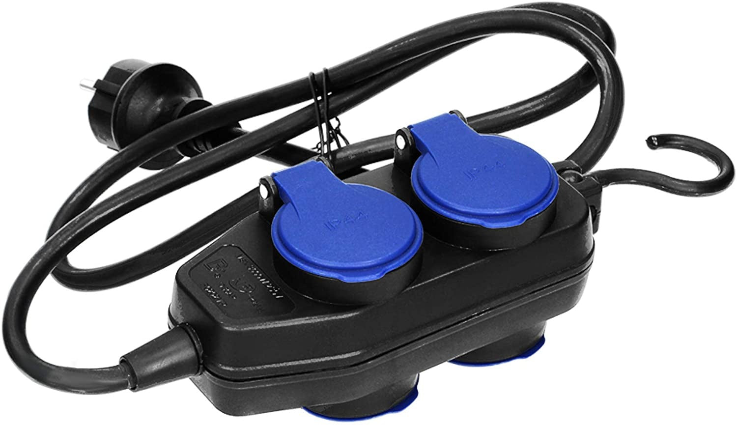 Waterdichte verlengsnoer - 4 voudigÂ  - 10 meter