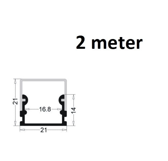 LED Profiel 2 meter - 14mm large