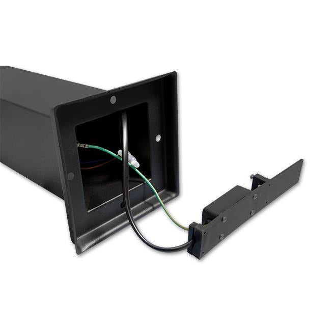 LED tuinpilaar met sensor - vierkant - 230V - E27 fitting - 65cm