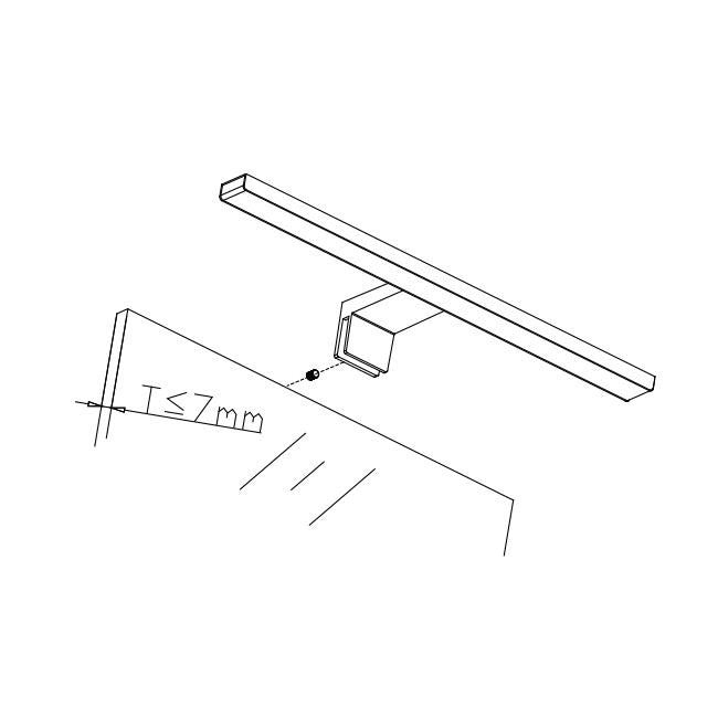 LED spiegelverlichting - Neutraal wit - 230V - 40cm