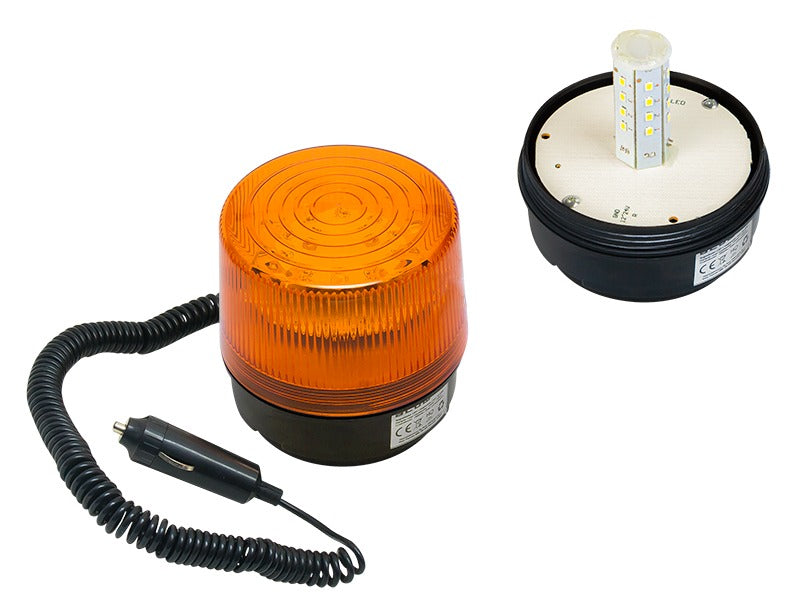ORANGE magnetic rotating light - 12V - IP65