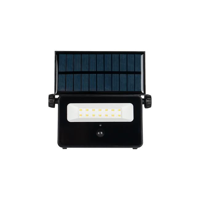 Solar LED schijnwerper - 20W - 800 Lumen - Neutraal wit - Met PIR sensor