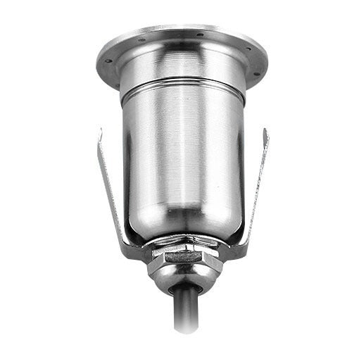 Spot LED au sol - Allée de jardin 3 faces - 42 mm - Blanc chaud - 3 W - Noir