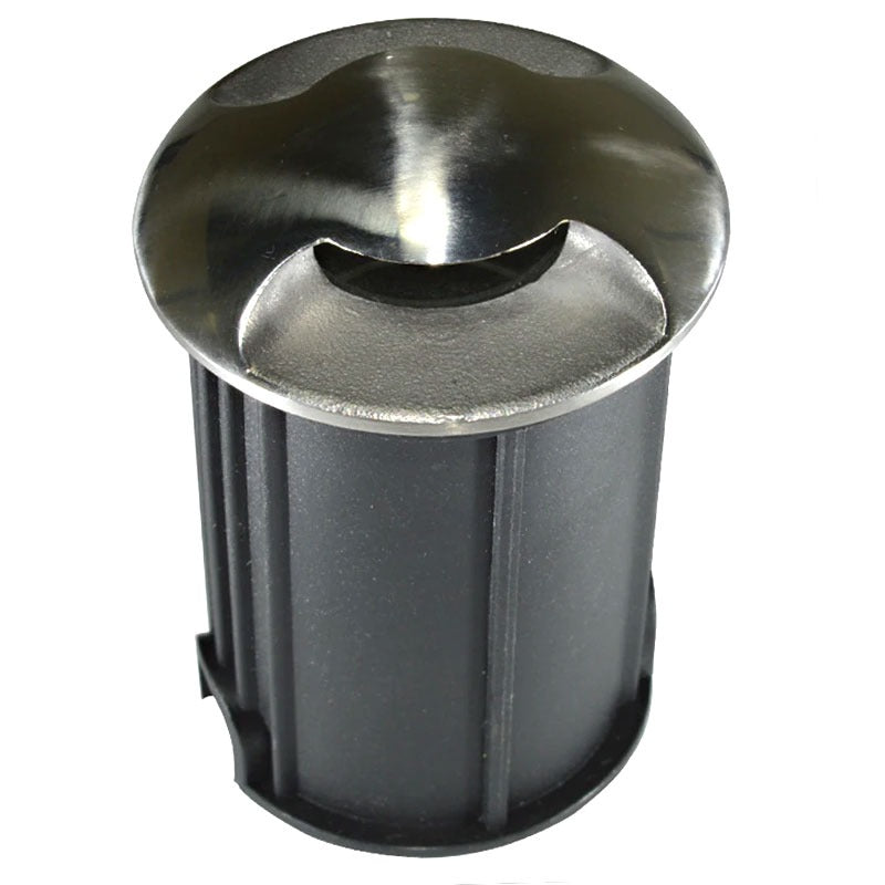 7 spots LED pour allée de jardin - 12 V - 2 côtés - 41 mm - kit complet