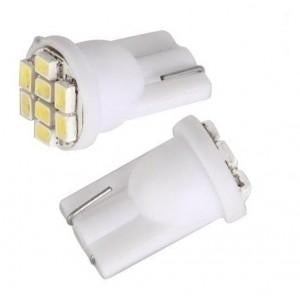 T10 LED 8-SMD 3528 - 12V interior lamp - Warm White