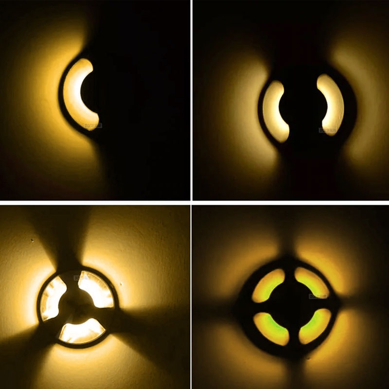 Spot LED au sol - allée de jardin 3 faces - 41 mm - blanc chaud - 3 W