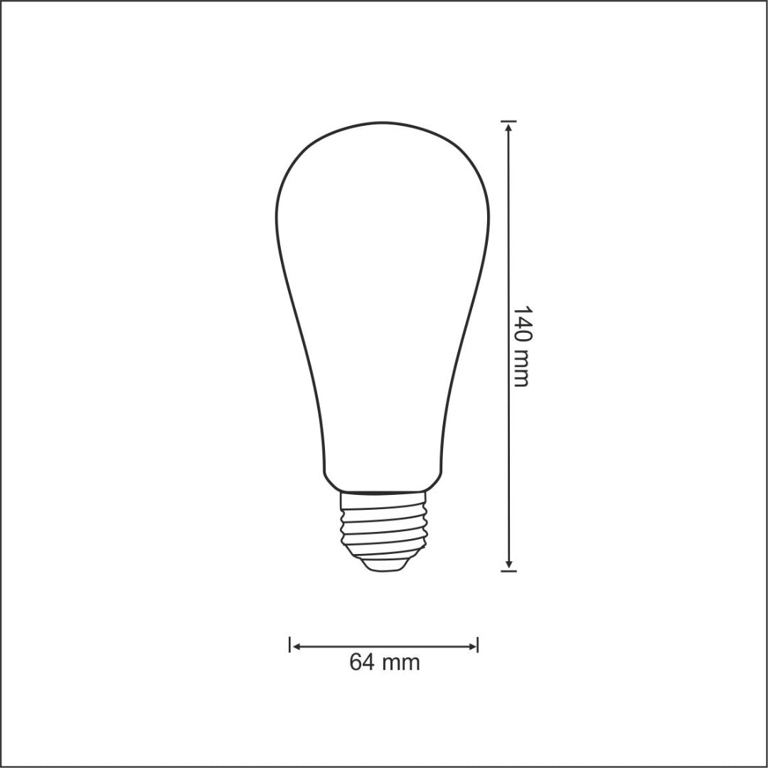 LED Vintage E27 - extra warm white - 4W - 320 lumen - ST64