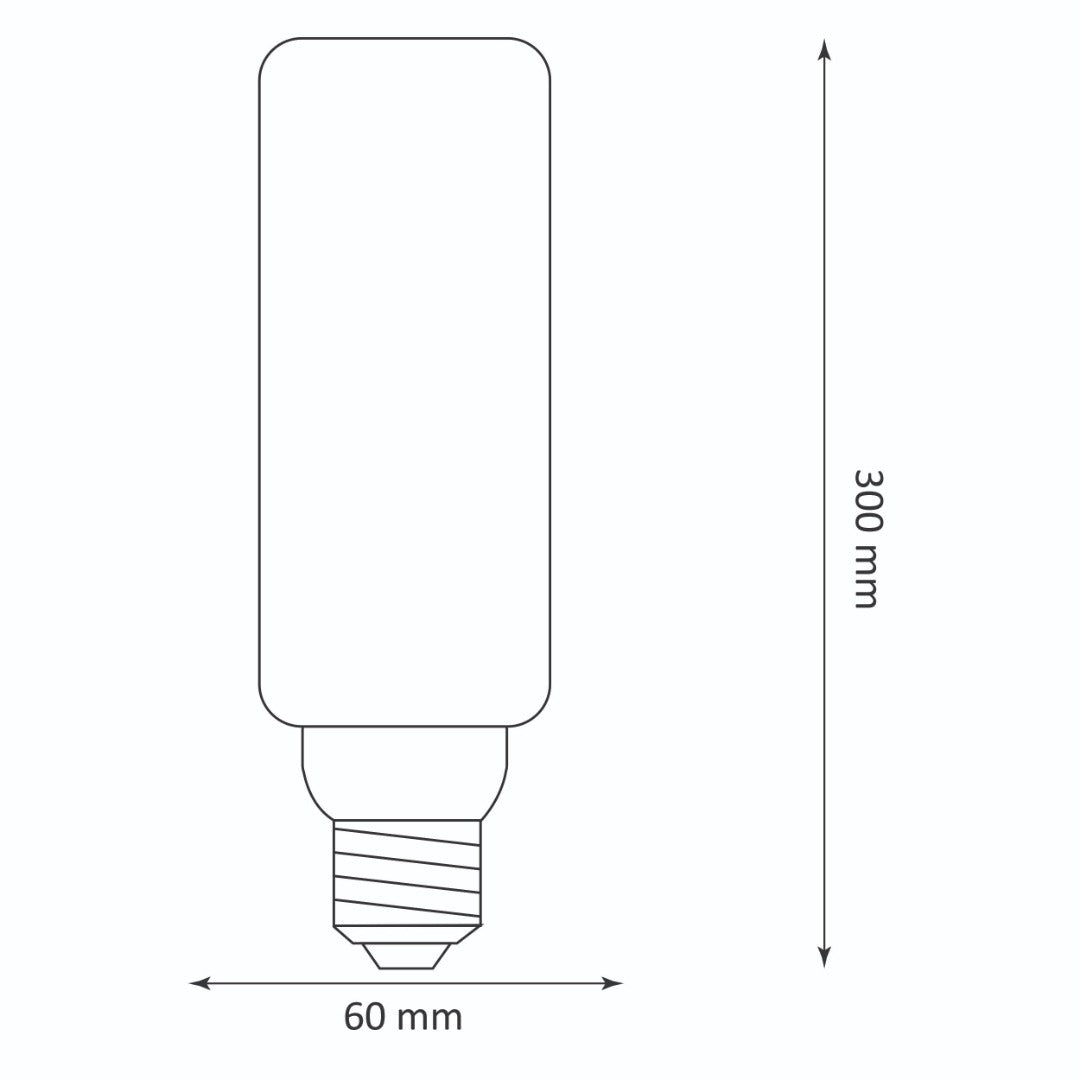 E27 LED filament - T60 - 180 lumen - Extra warm wit - Premium vintage