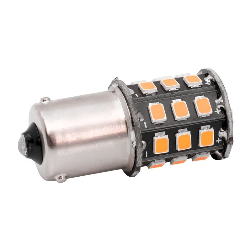 ORANJE - BA15S - LED - 33 SMD - 2835 - 12V