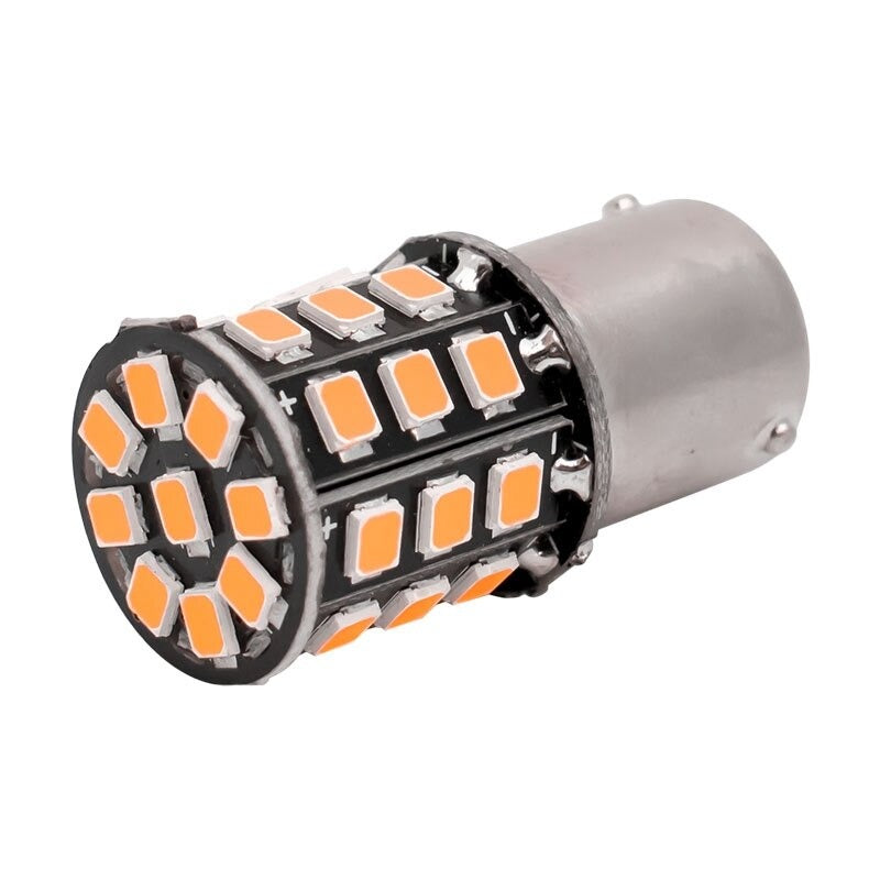 ORANJE - BA15S - LED - 33 SMD - 2835 - 12V