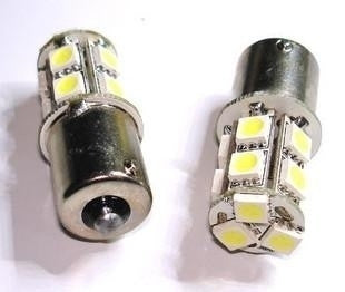 BA15S LED 13-SMD 5050 - 12V LED lamp WARM WIT