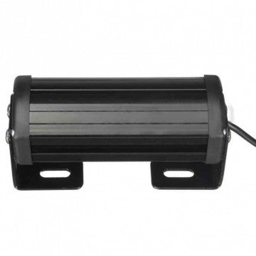 BLAUW bumper flitser 4 LED 12 Volt - Complete Set - Zwart