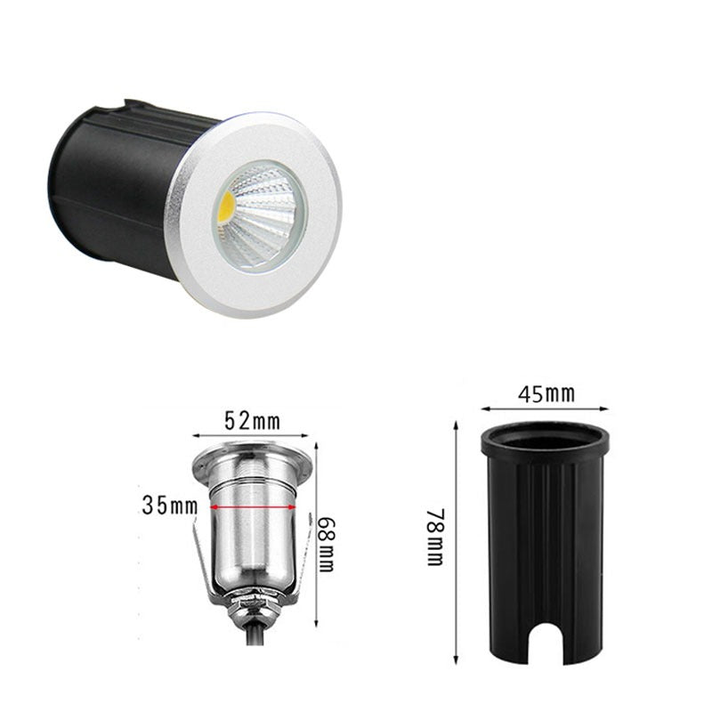 10x LED inbouw spot - 12V - 3 watt - 51mm - complete set