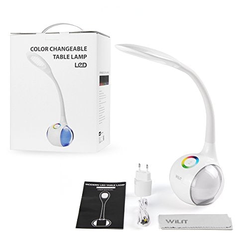 LED Bureaulamp Design Wit en Kleur - Touch