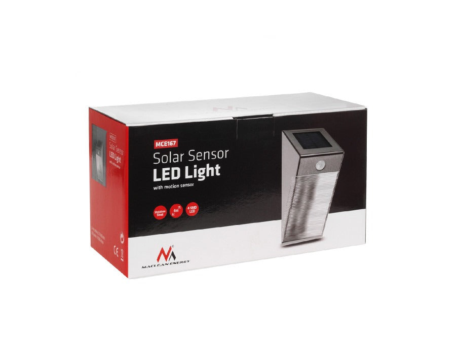 Solar LED Buitenlamp - 0.7 Watt - schemer + bewegingssensor