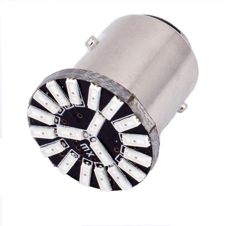ROOD - BA15S - LED - 18 SMD - 1156 - 12V – ABC-Led