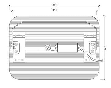 50W LED Lens light Aluminium