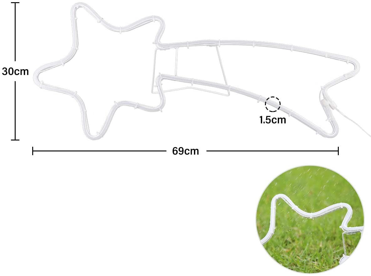 LED Neon meteoriet kerstverlichting - 70cm