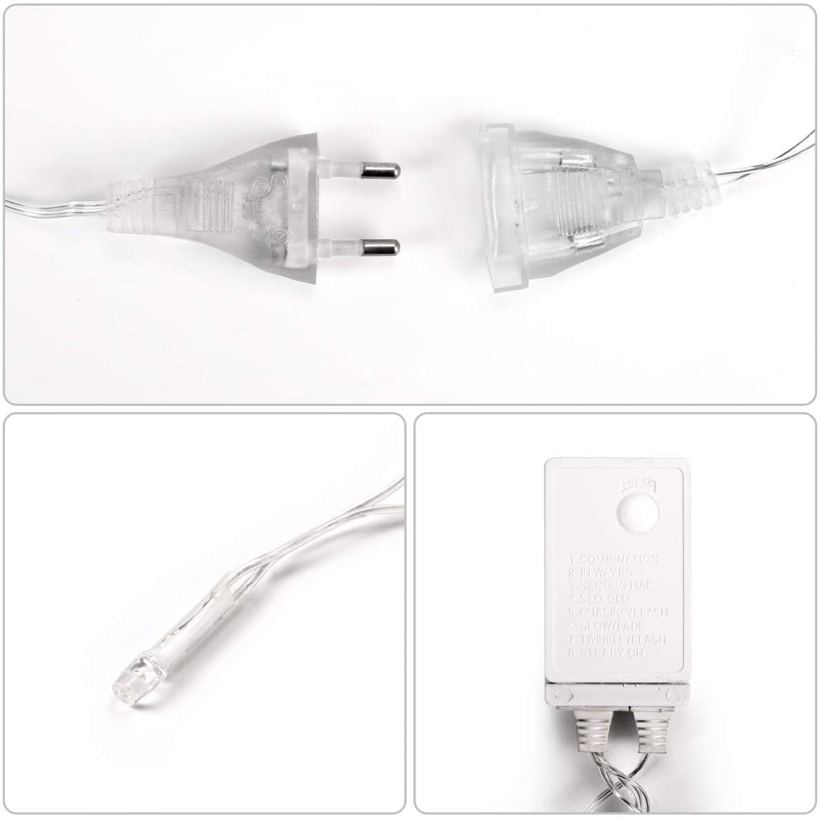 LED kerst gordijn - 6 x 3 meter - warm wit - 600 leds