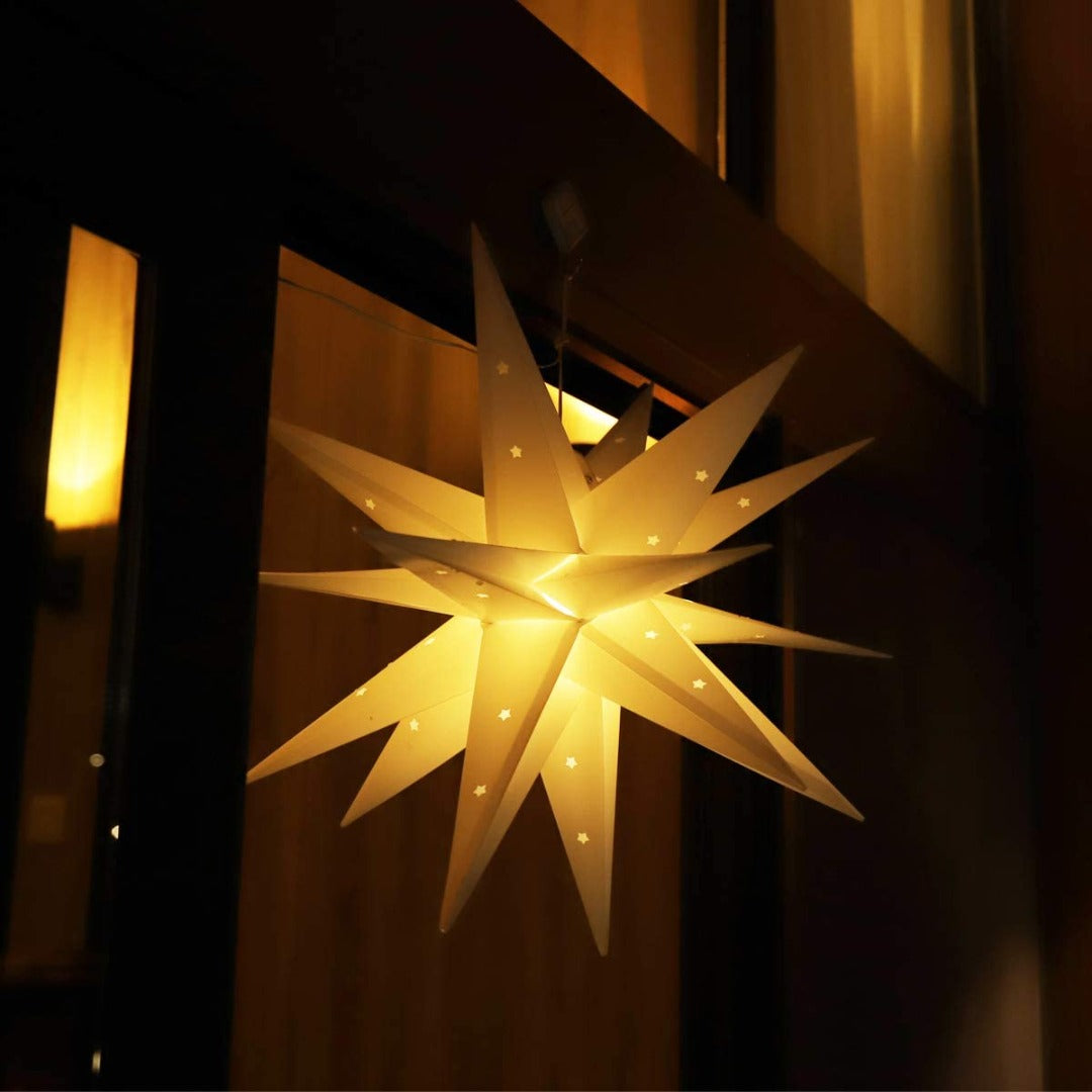 LED kerstster 3D - warm wit - 60cm