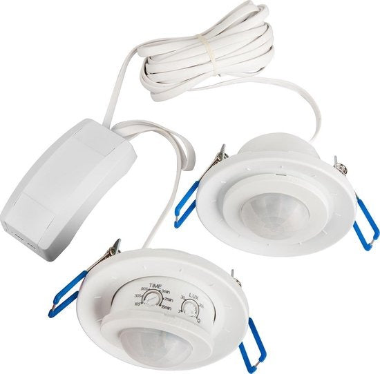 Infrarood bewegingssensor - Inbouw - koppelbaar - 2 stuks
