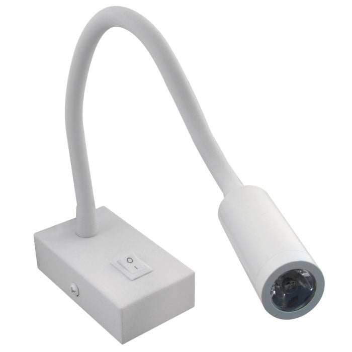 Lampe de lecture LED - 3 W - 150 lumens - blanche - 220 V