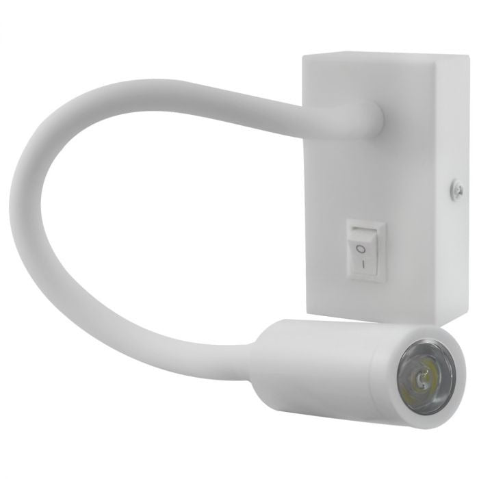 Lampe de lecture LED - 3 W - 150 lumens - blanche - 220 V