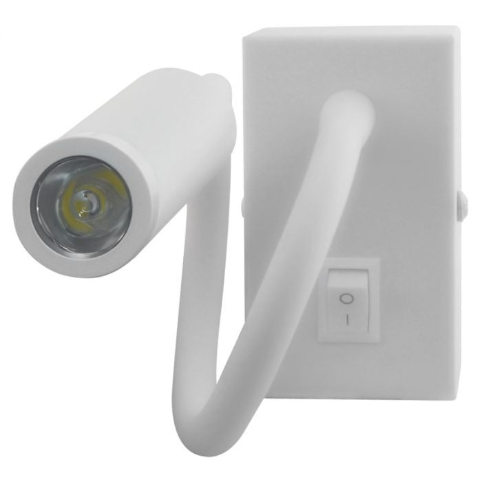 Lampe de lecture LED - 3 W - 150 lumens - blanche - 220 V