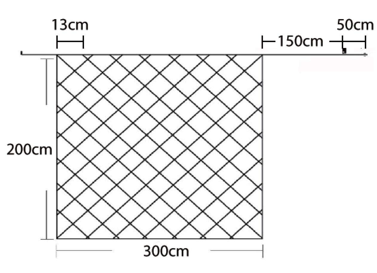 LED lichtnet kerst - 3 x 2 meter - warm wit - 204 leds