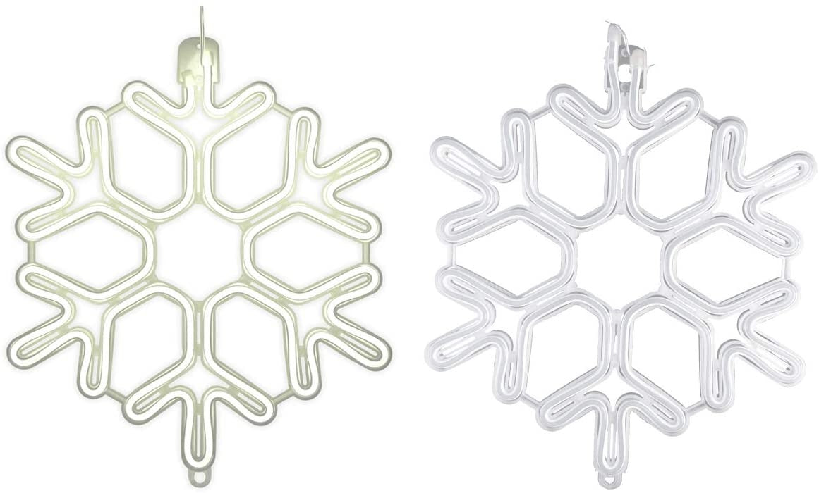 LED Sneeuwvlok kerst - 40cm - Koud wit