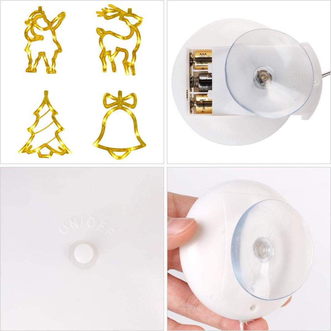 LED kerstfiguurtjes set - 4 delig - Warm wit