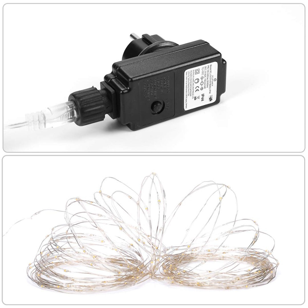 LED lichtsnoer kerst - 20 meter - warm wit - 200 stuks