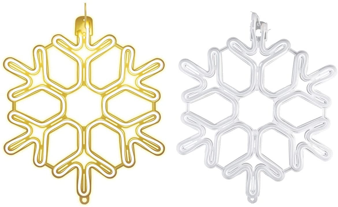 LED Sneeuwvlok kerst - 40cm - Warm wit