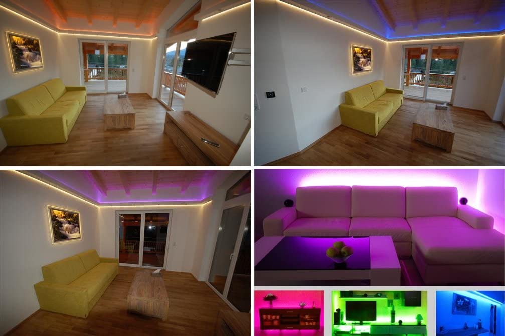 5 meter led strip - RGB - Complete set - inkortbaar