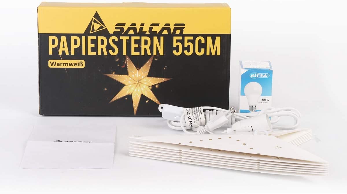 LED kerstster - 55cm - Warm wit