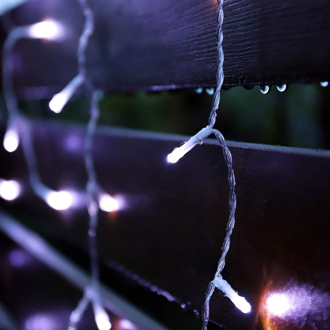 Led gordijn kerst - 5 meter - Koud wit - 200 leds