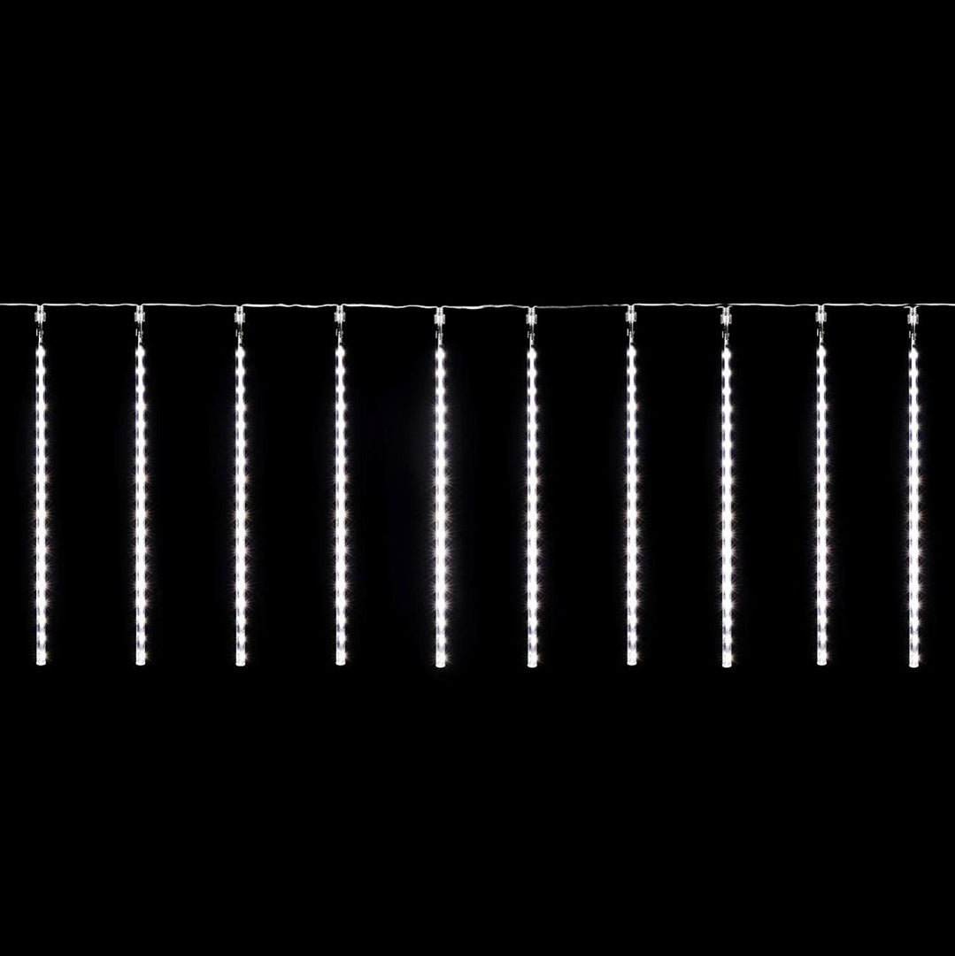 LED Meteoriet regenlichten kerst - 360 LED ijspegels,10 spiralen - 50 cm tubes IP65