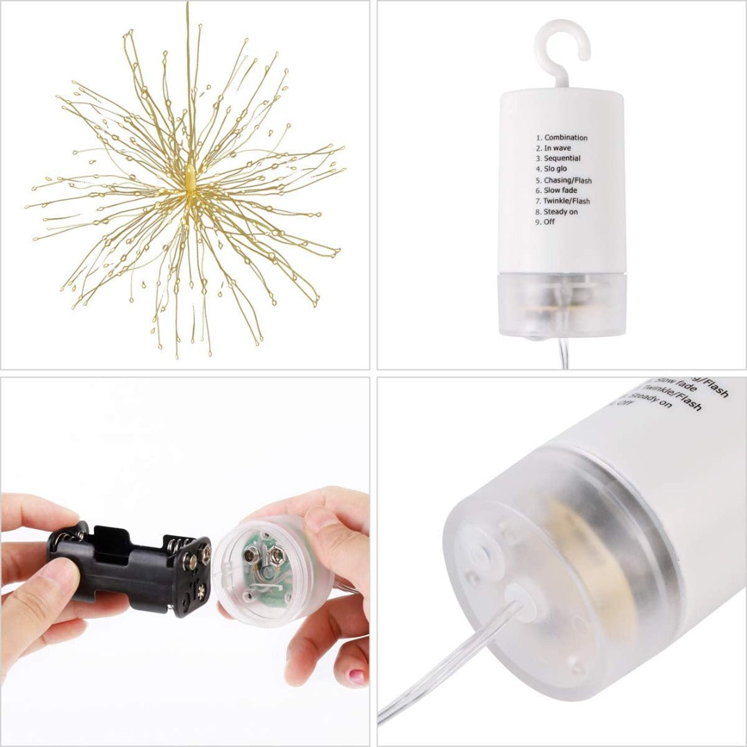 LED kerst verlichting - Big star - 30cm - batterij en afstandbediening