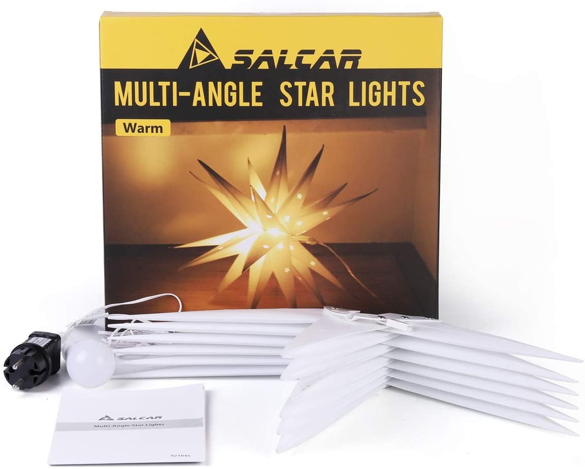 LED kerstster 3D - warm wit - 60cm