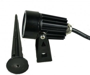 Projecteur LED pour jardin - 6 W - spot au sol 12 V - Blanc chaud - intensité variable