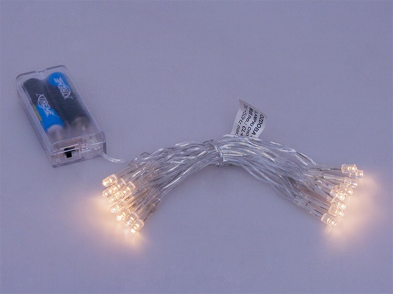 Kerstverlichting op batterij - 3.5 meter - 30 LEDs - warm wit