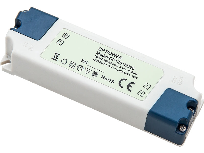 Inbouw adapter / voeding 12V / 1.25A 15W – ABC-Led
