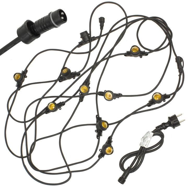 LED string lights - 10 lights - 10 meters of light string - IP44 Waterproof - 220 Volt