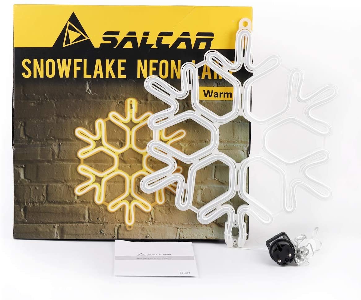 LED Sneeuwvlok kerst - 40cm - Warm wit